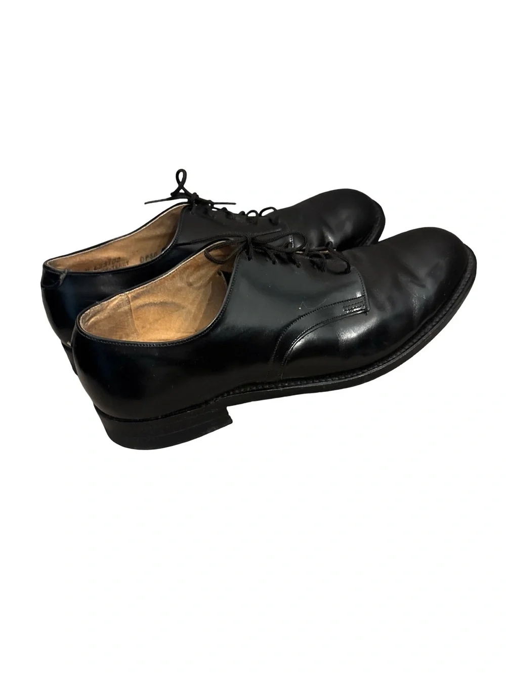 Bil trite Imperial Men’s Vintage Black Leather Derby Oxford Military Shoes Z 8.5